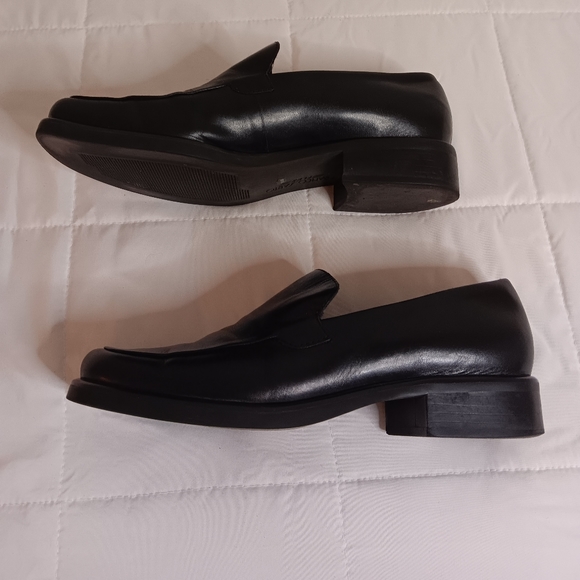 Franco Sarto Flex Womens Bocca Loafer Shoes Black Leather Size 9 5 Y2K - Picture 3 of 8